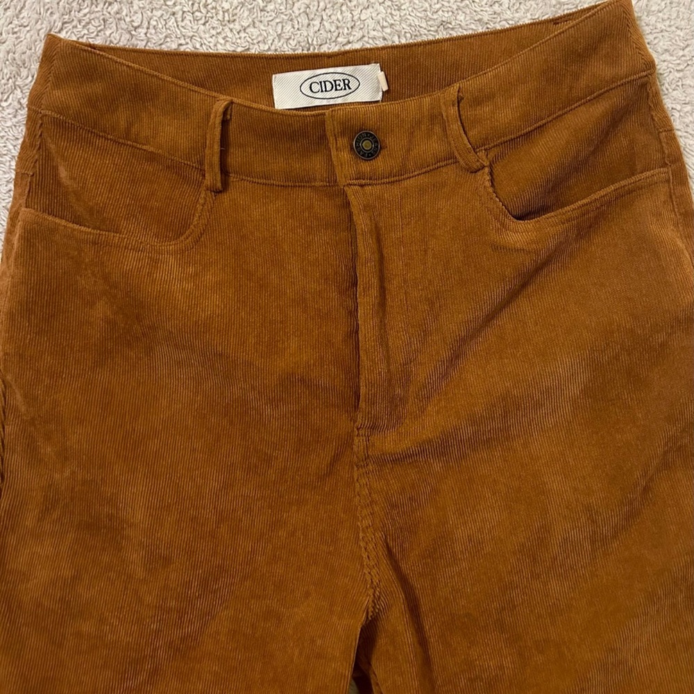 Cider corduroy flare leg pants super high waisted size small